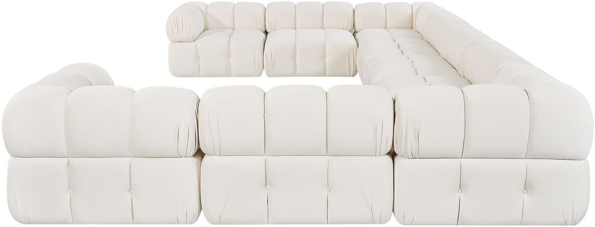 Orin - Velvet Performance Fabric Upholstered 9 Piece Sectional