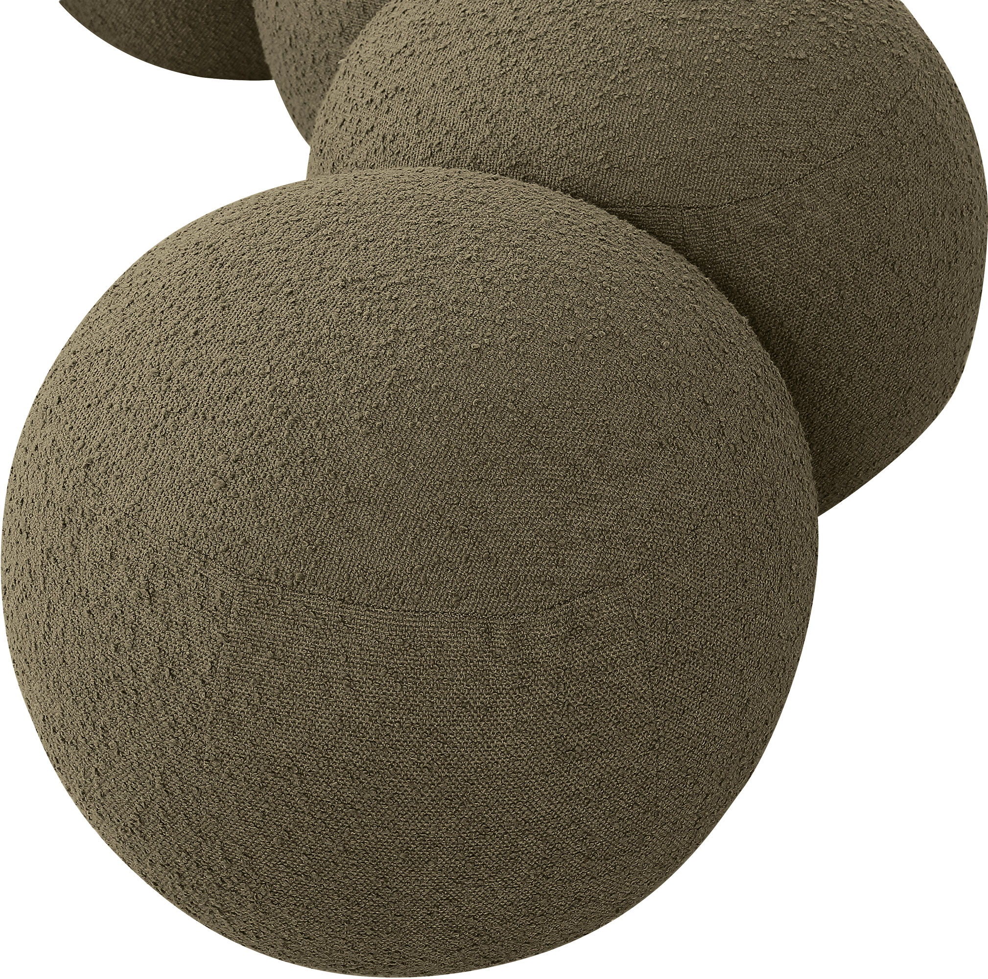 Apollo - Boucle Fabric Bench