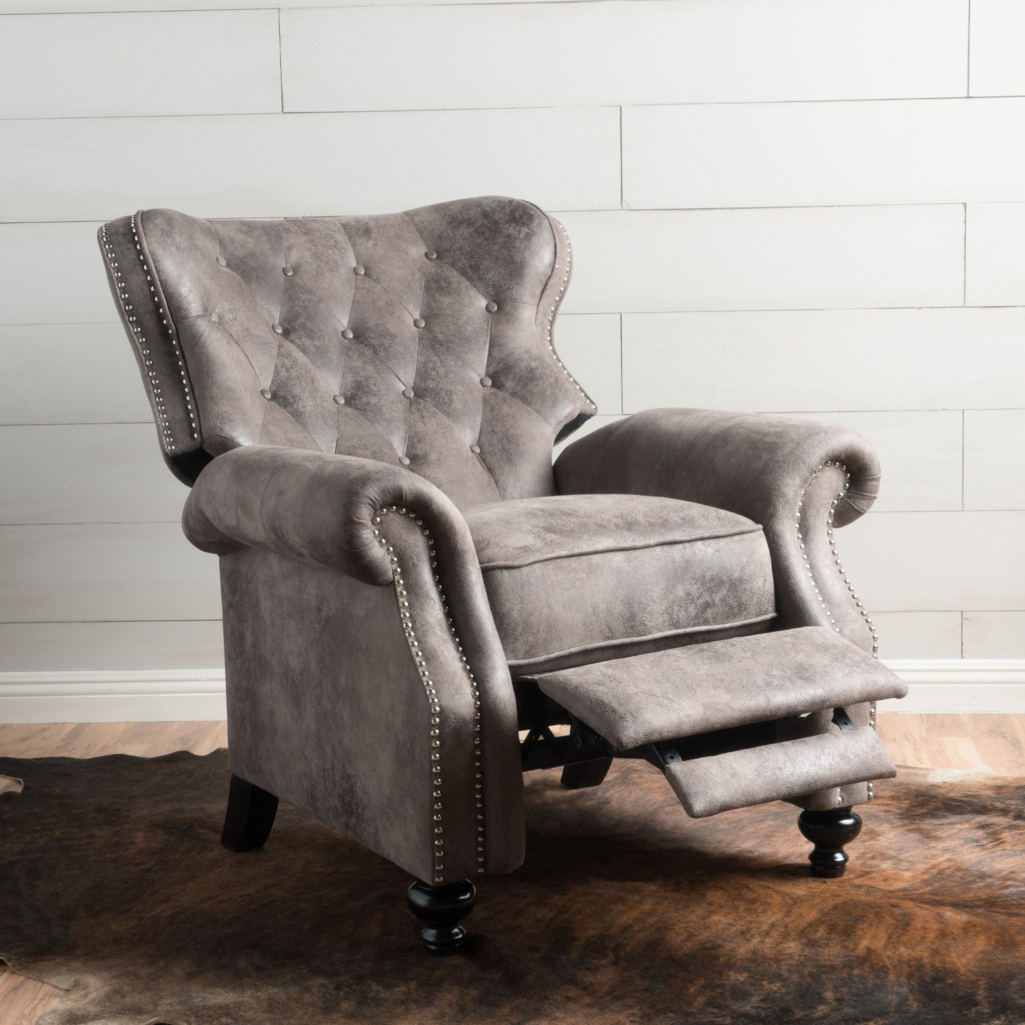 Modern Manual Push Back Recliner Chair