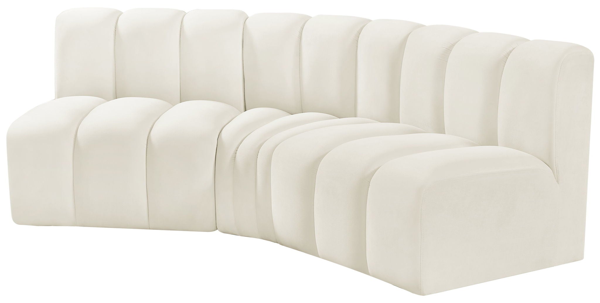 Arc - Velvet 3 Piece Modular Corner Sofa
