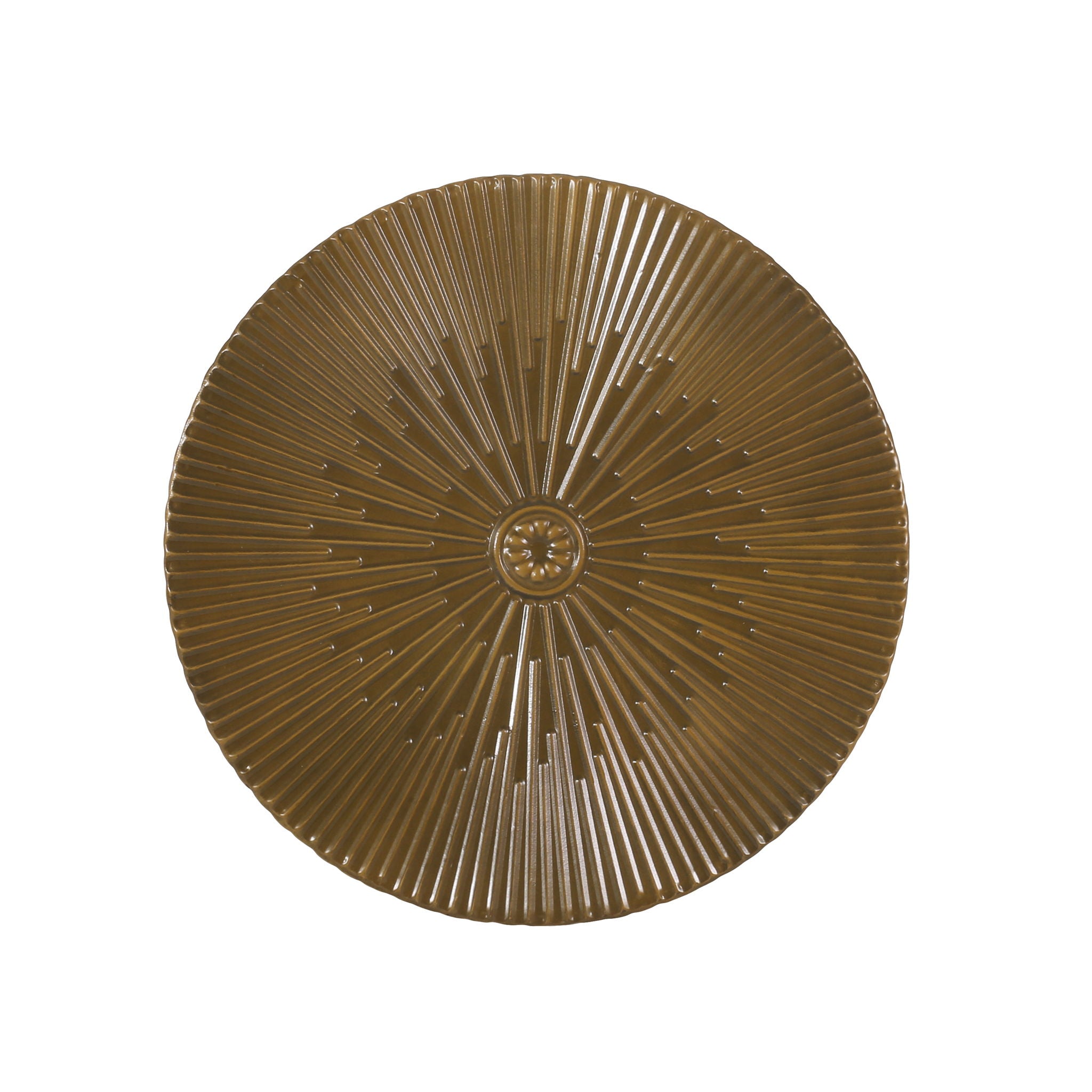 Langseth - Iron Sunburst Side Tables (Set of 2) Modern Design - Gold