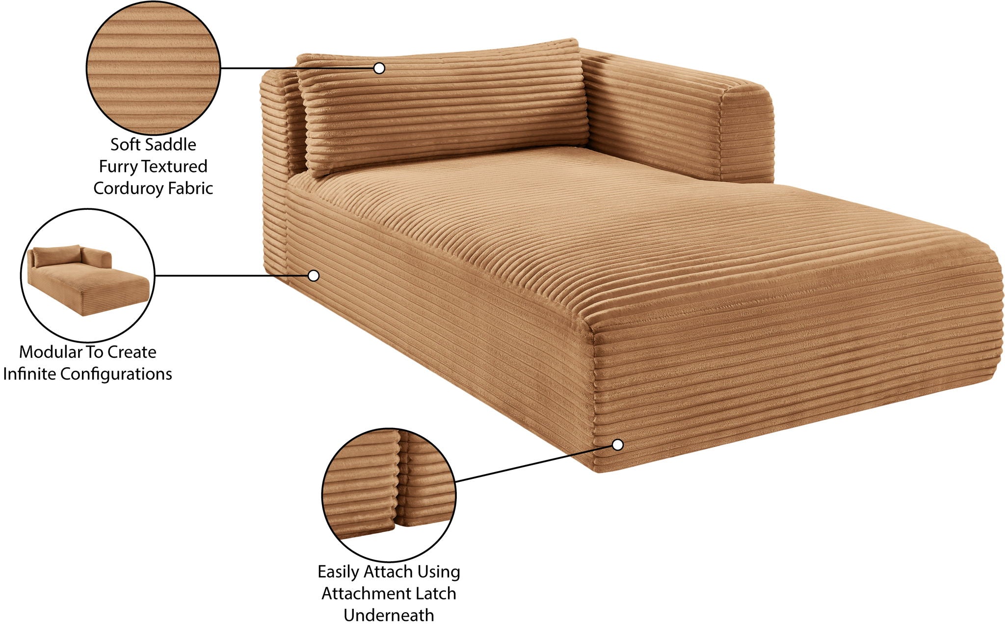 Shaggy - Fabric Chaise