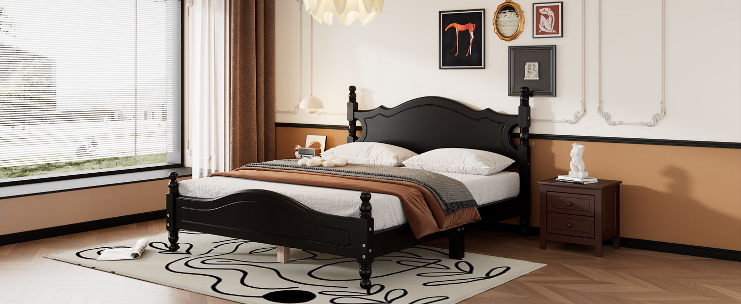 Platform Bed Frame With Slat Support
