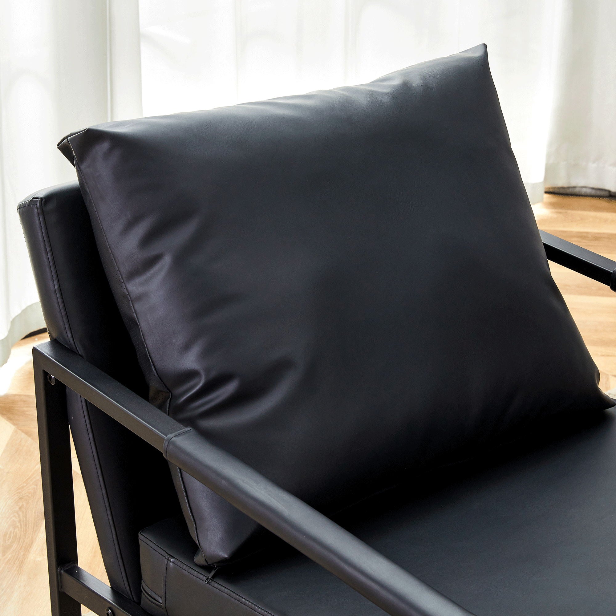 Classic And Metal Frame Sofa, Ergonomically Designed, A Perfect Blend Of Modern And Industrial Styles