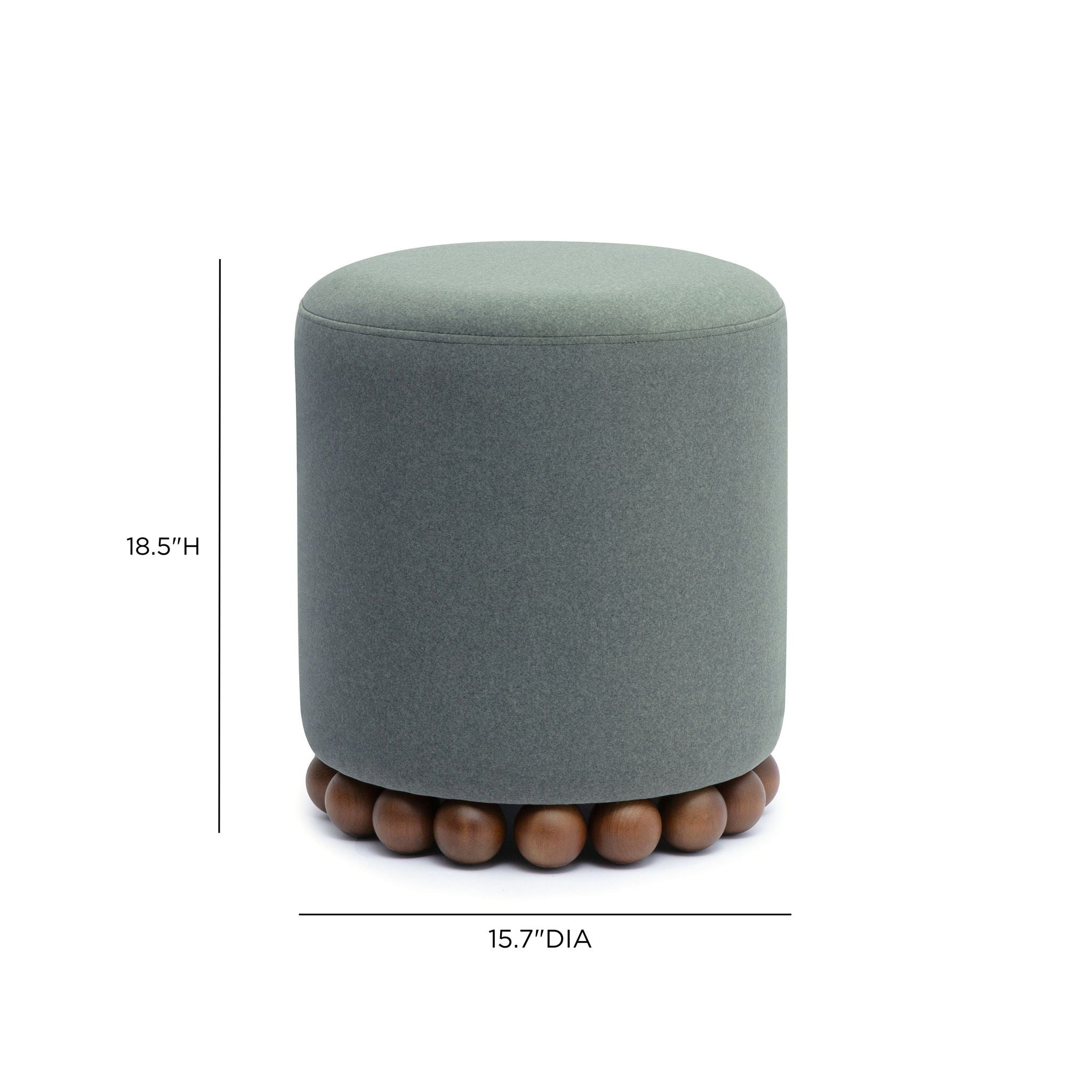 Dex - Performance Vegan Mohair Ottoman