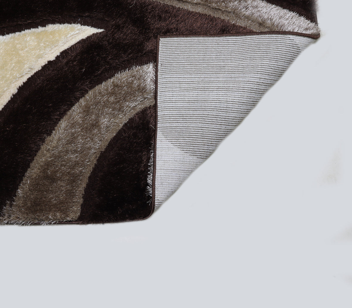 3D Shaggy Brown 5X7 Area Rug