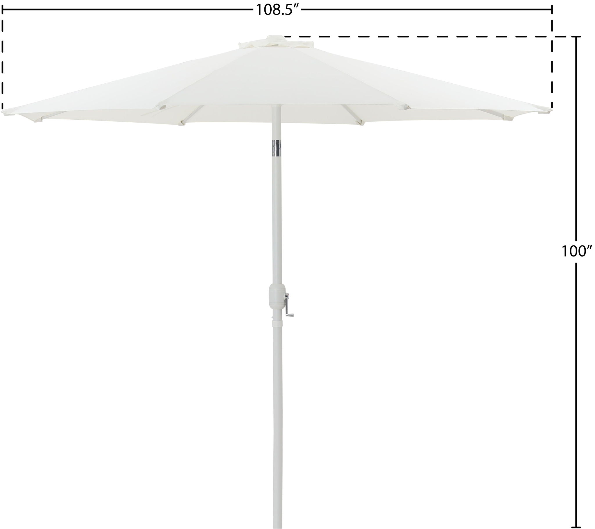 Fiji - Patio Umbrella With White Pole