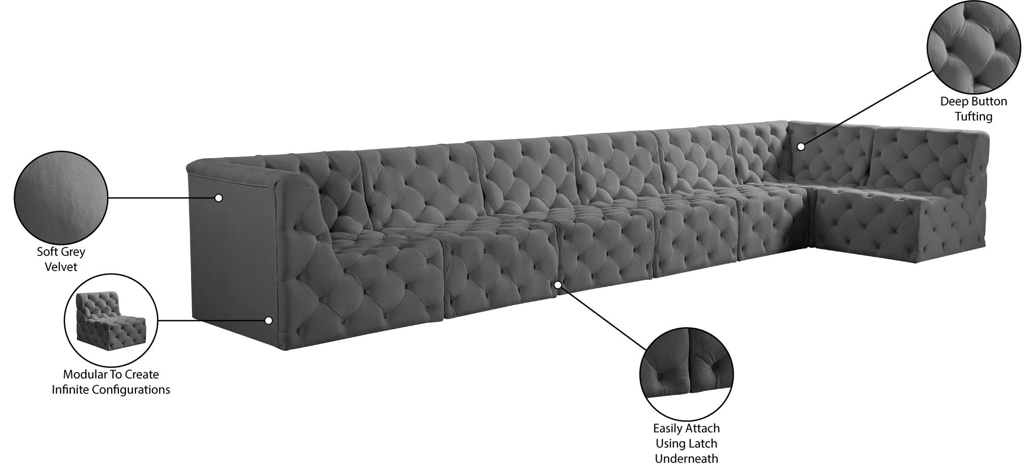 Tuft - 7 Piece Modular Sectional