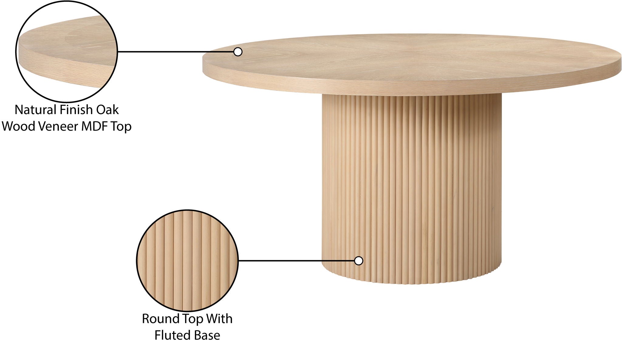 Belinda - Oak Veneer Table