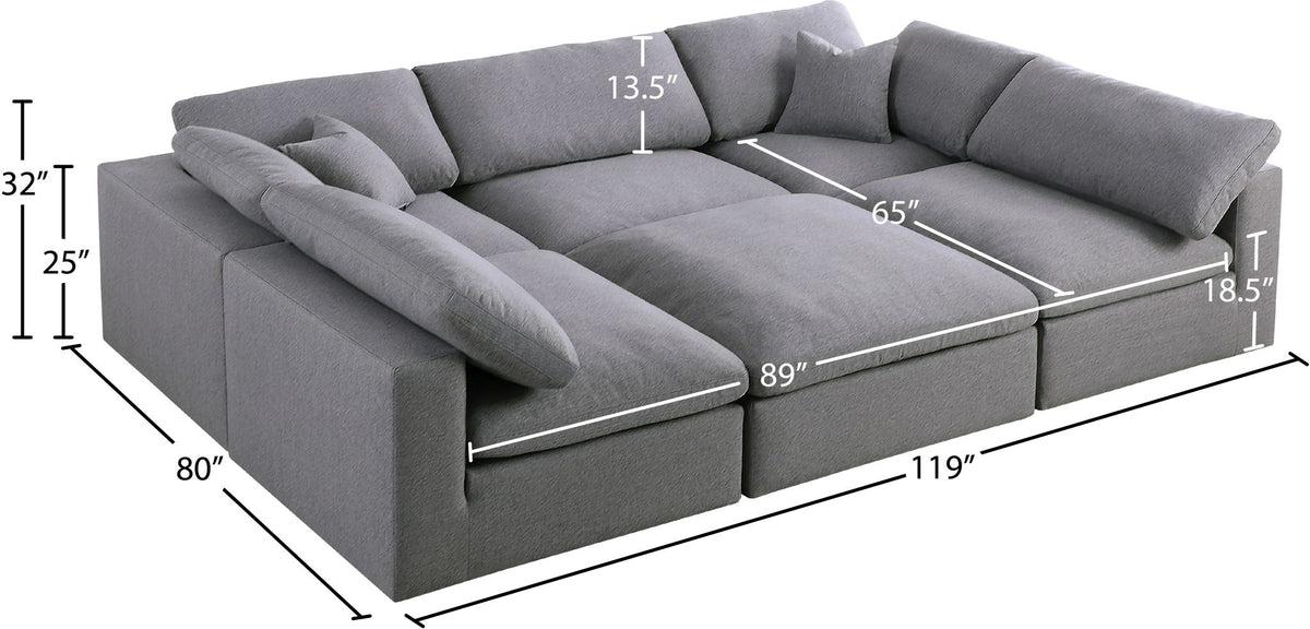Serene - 6 Piece Modular Sectional