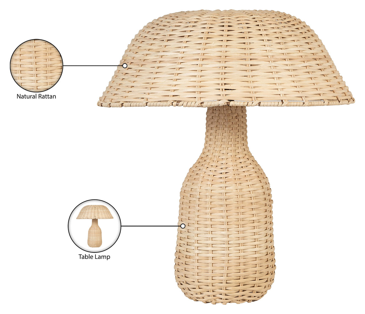 Havana - Rattan Table Lamp