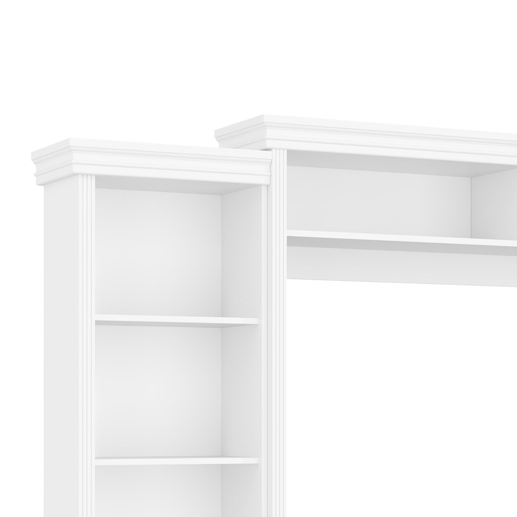 Elegant Entertainment Center Wall Unit With Bookshelves