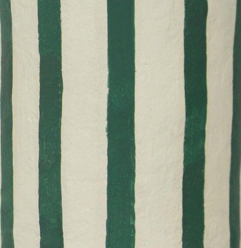 Maiori - Striped Papier Mache Table Lamp
