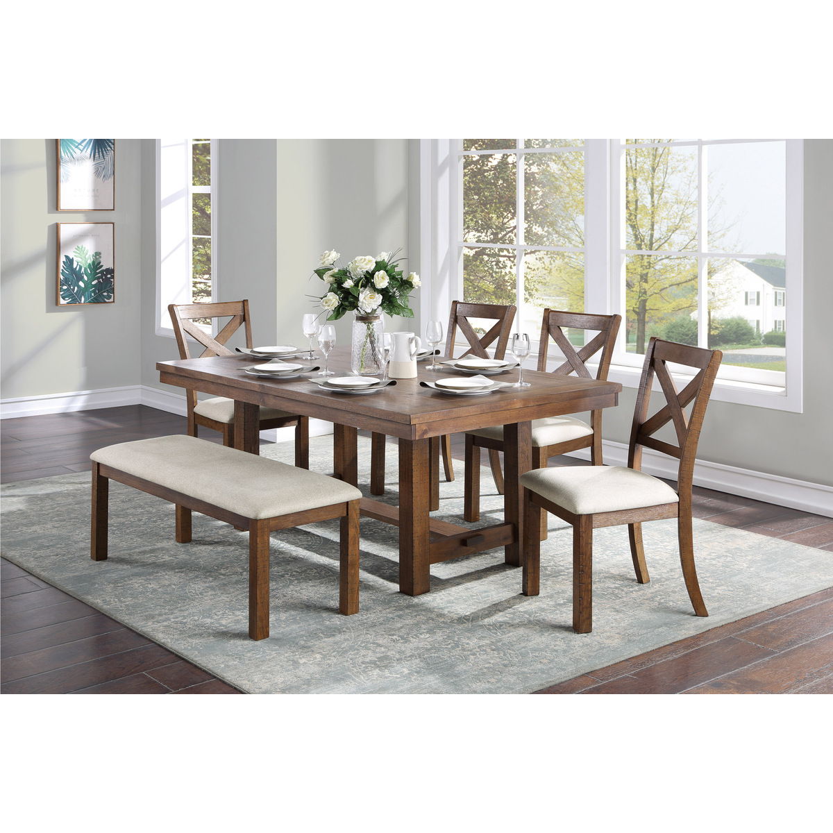 Bonner - Dining Table - Brown