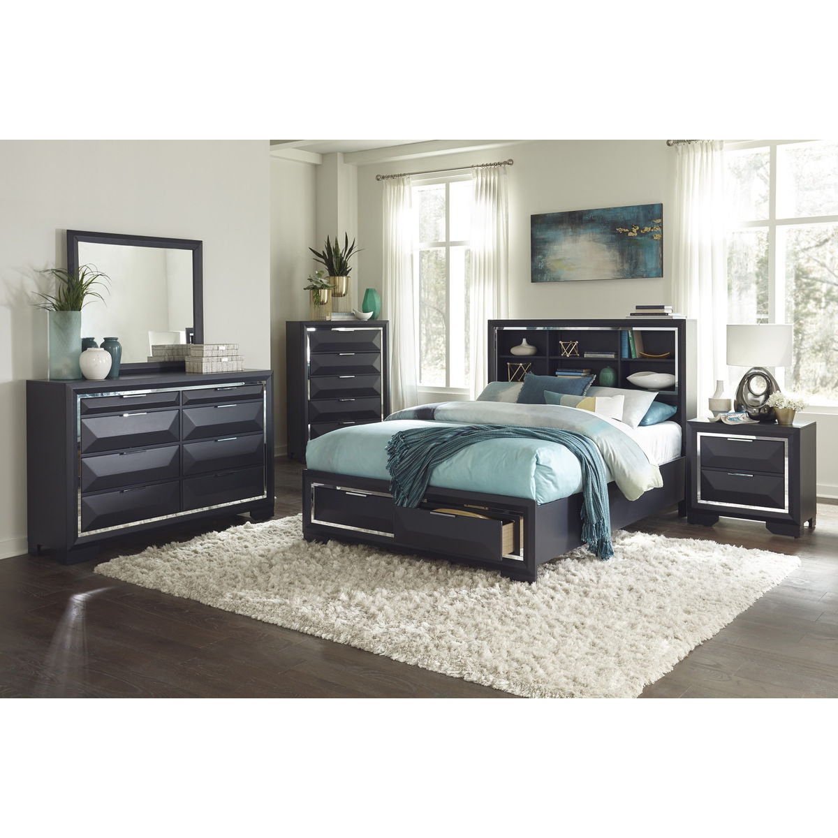 Rosemont - Nightstand - Midnight Blue