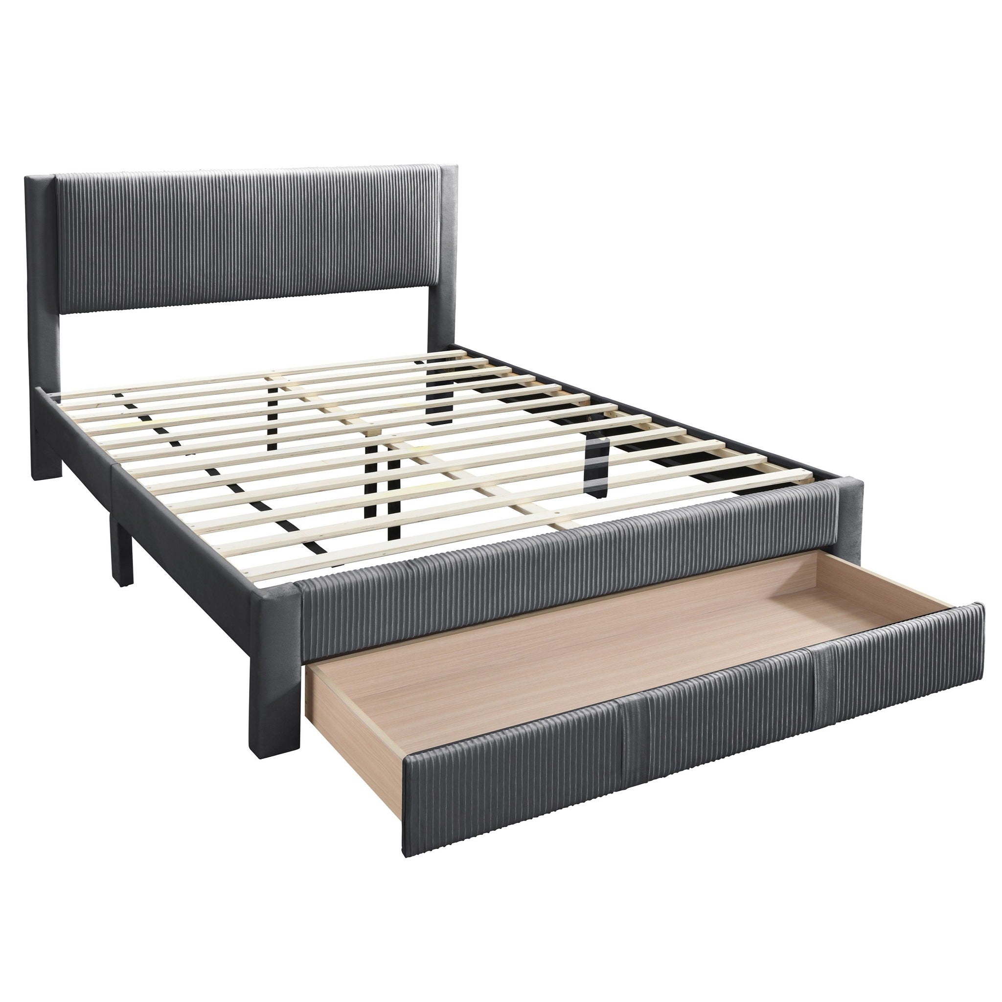 Contemporary Bed & Storage Drawer