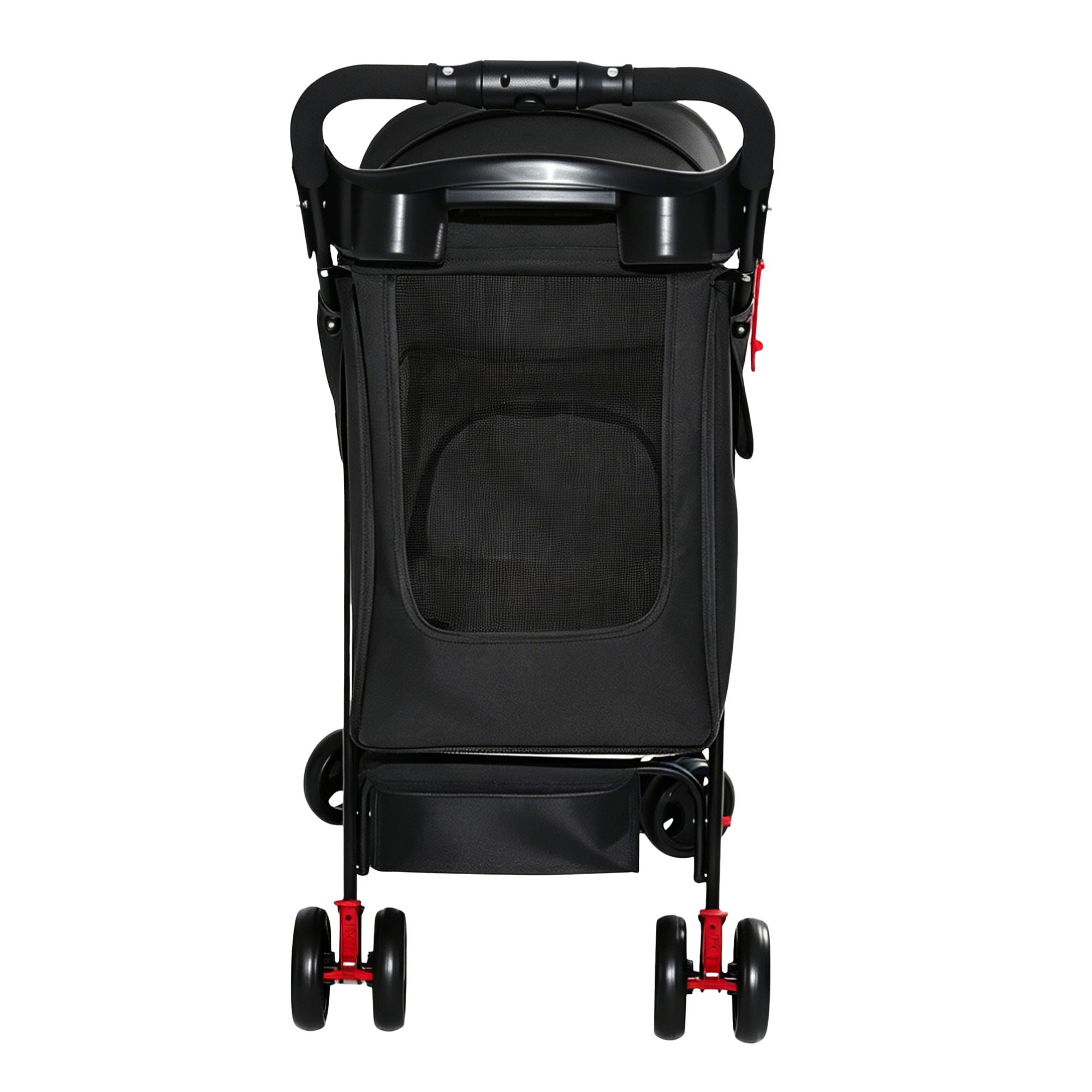 Foldable Pet Stroller For Small Dogs And Cats With Multi Functional Tray