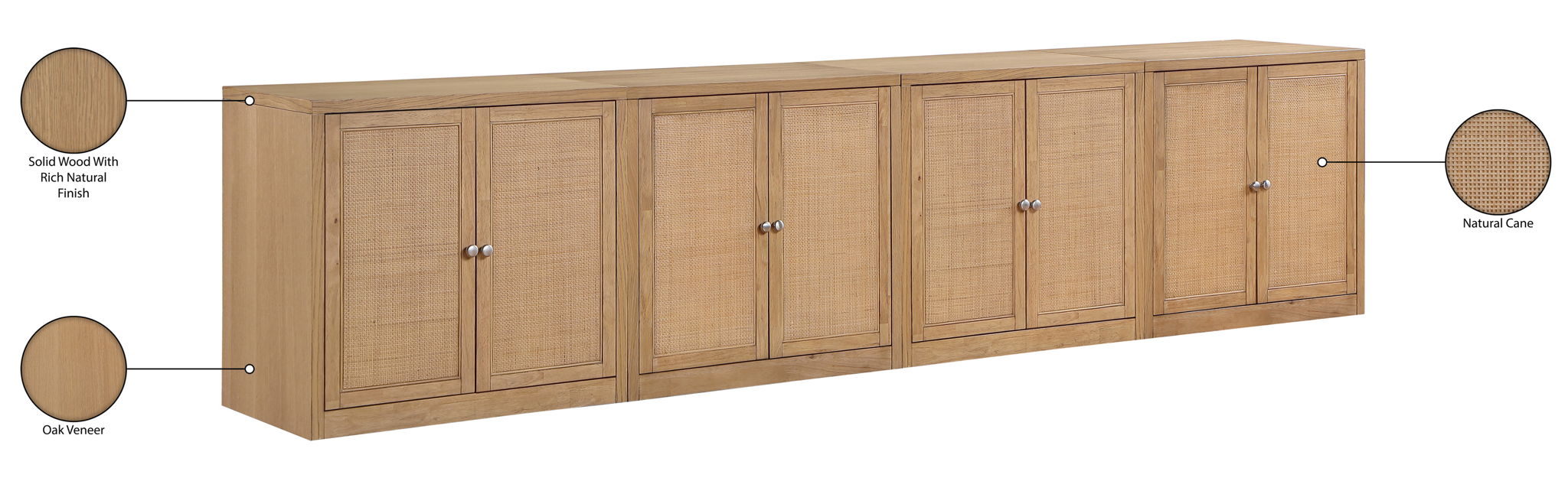 Vero - Solid Wood And Oak Venee Sideboard/Buffet