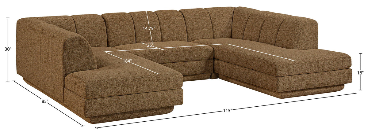 Modari - Sectional - Brown