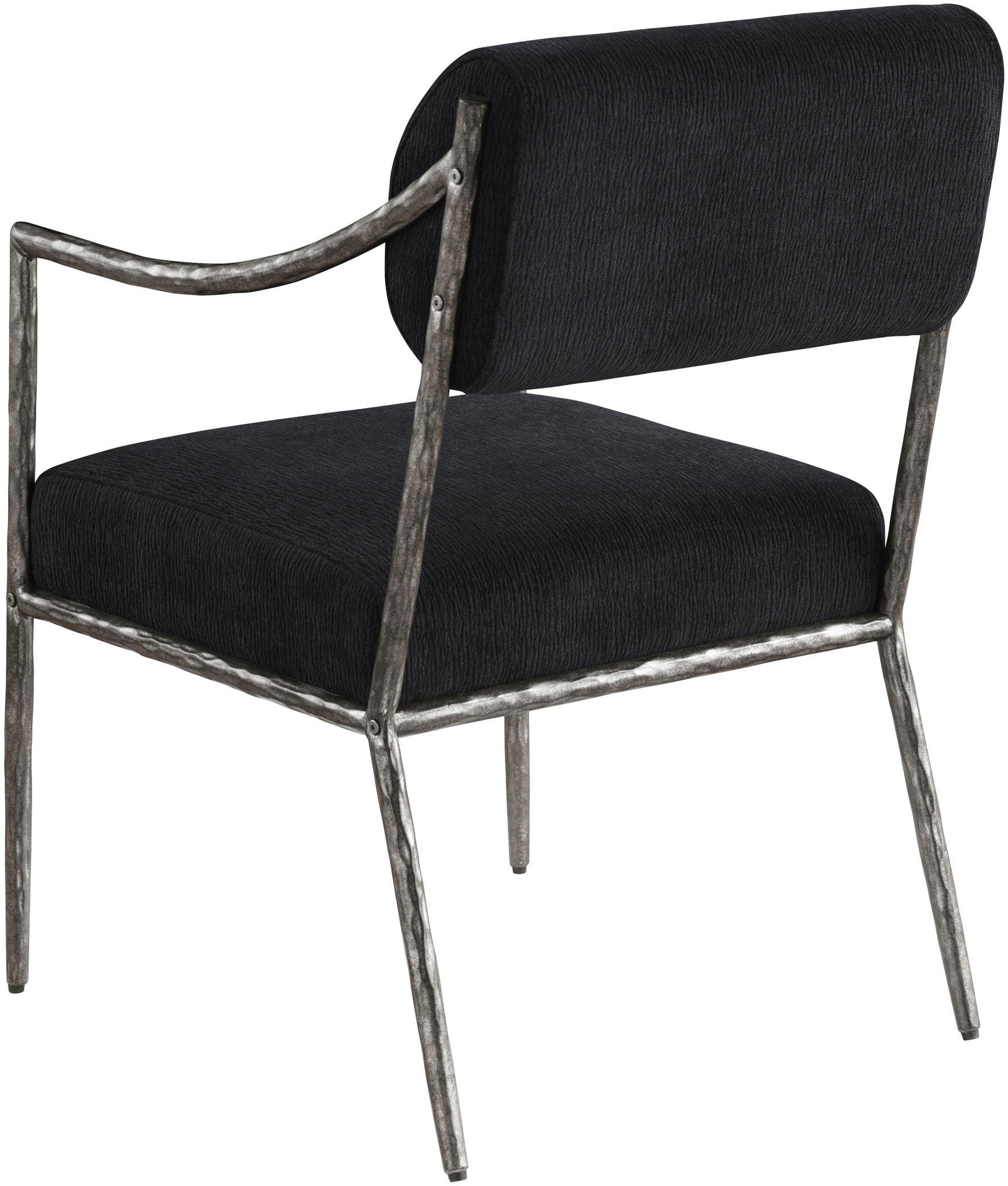 Bastille - Upholstered Dining Arm Chair (Set of 2) - Silver Frame