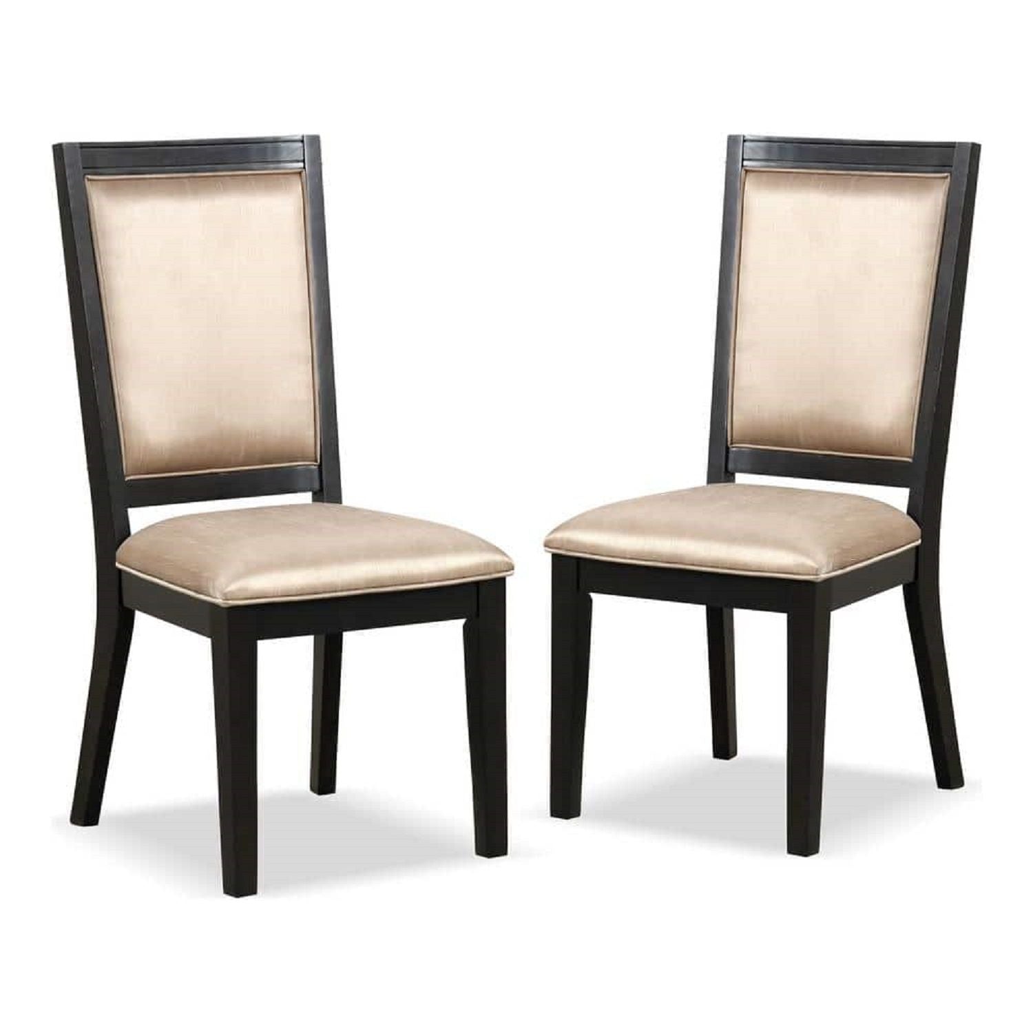Dining Chairs With Accent Trim (Set of 2) - Espresso