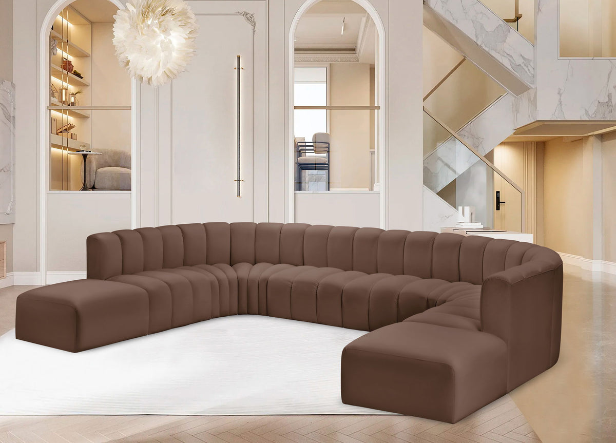 Arc - Faux Leather Modular Sectional