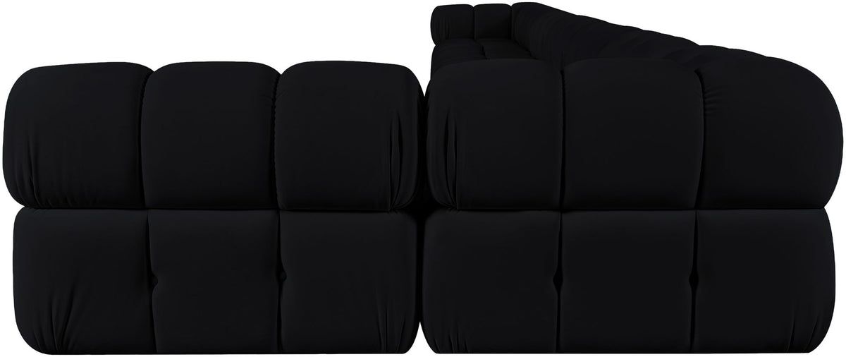 Orin - Velvet Performance Fabric Upholstered 8 Piece L-Shaped Sectional