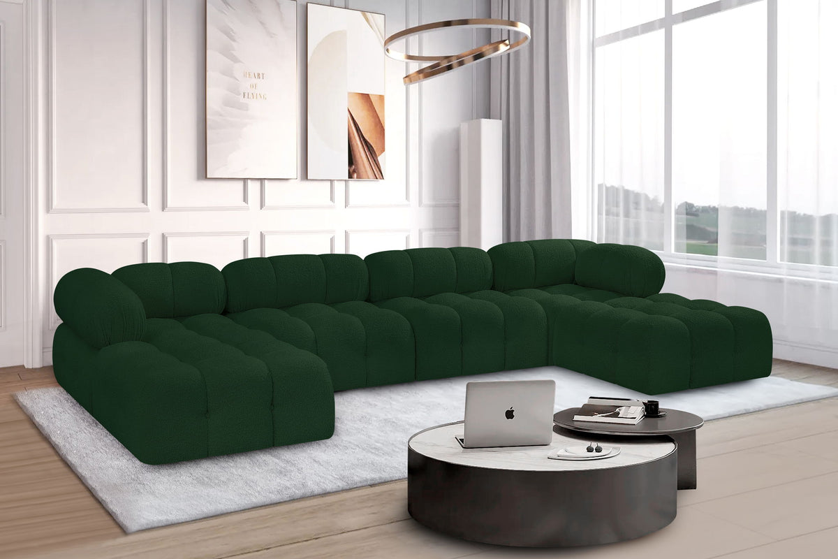 Ames - 6 Piece Fabric Modular U-Shaped Sectional