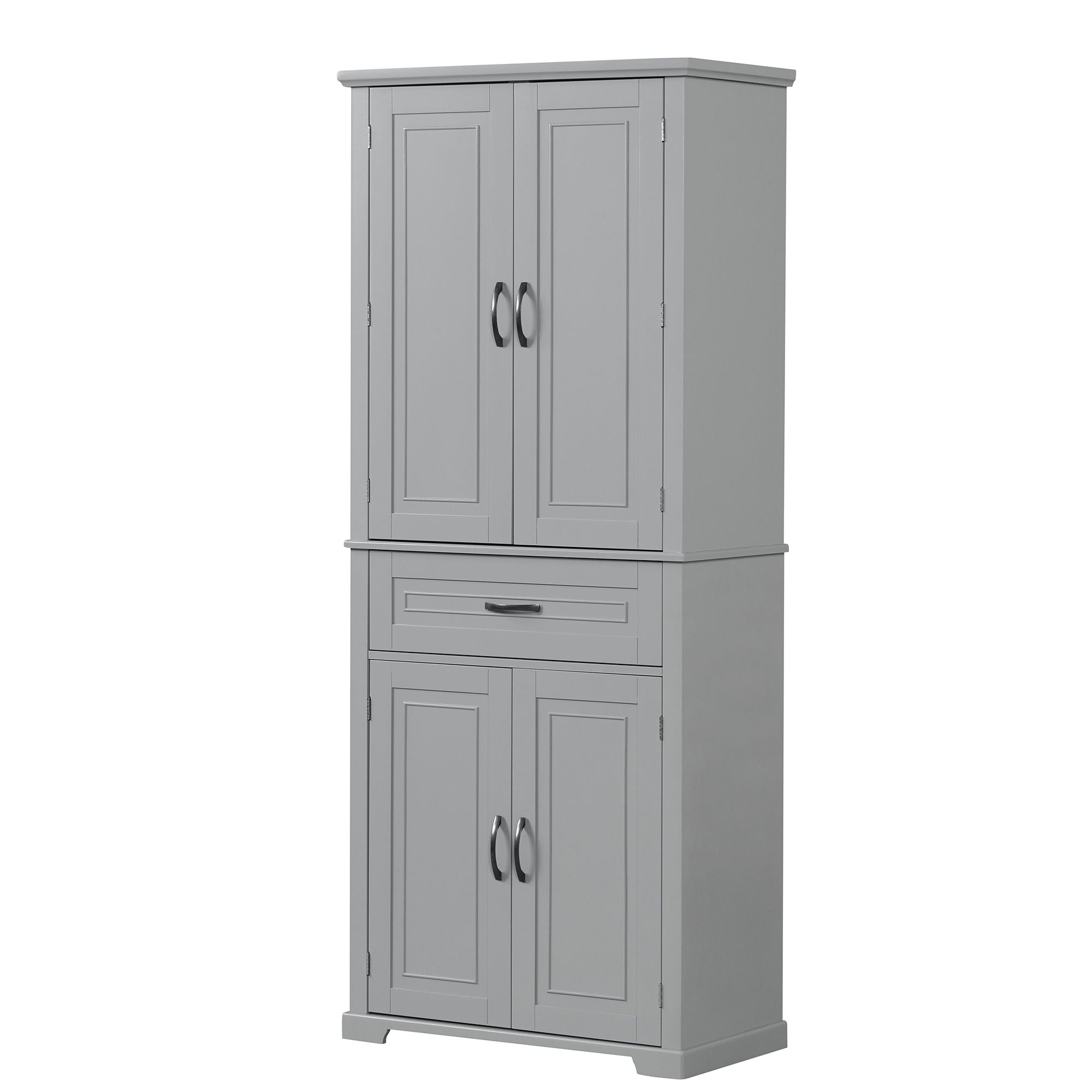 Bathroom Storage Cabinet With Doors And Drawer, Adjustable Shelf