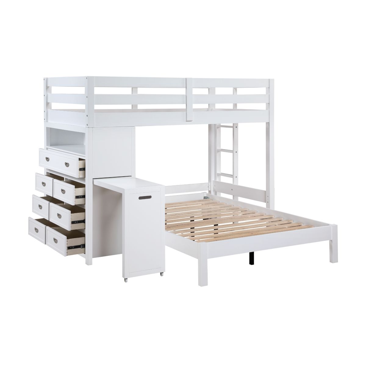 Sloane - Loft Bunk Bed With Chest And Hidden Desk