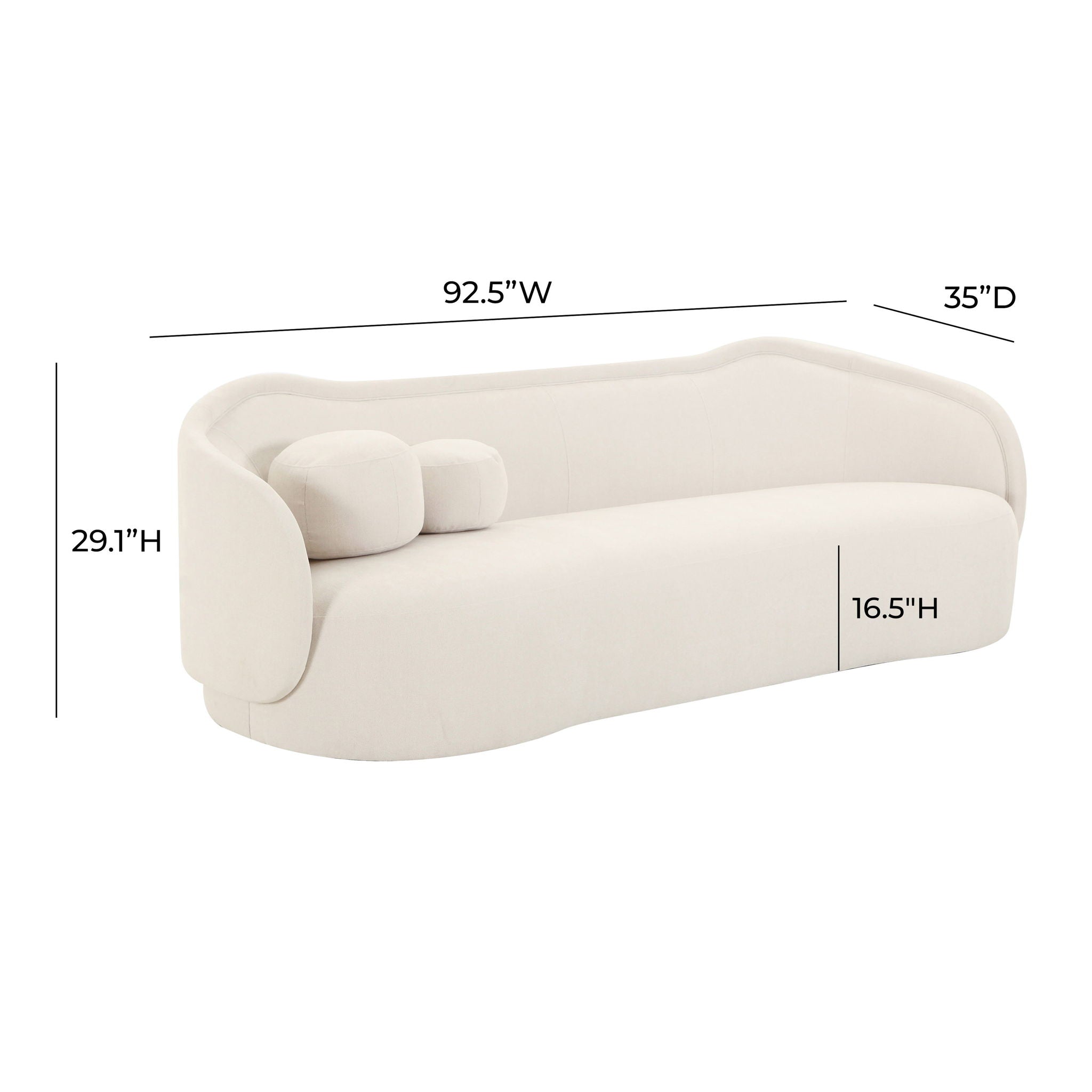 Circe - Textured Velvet Sofa