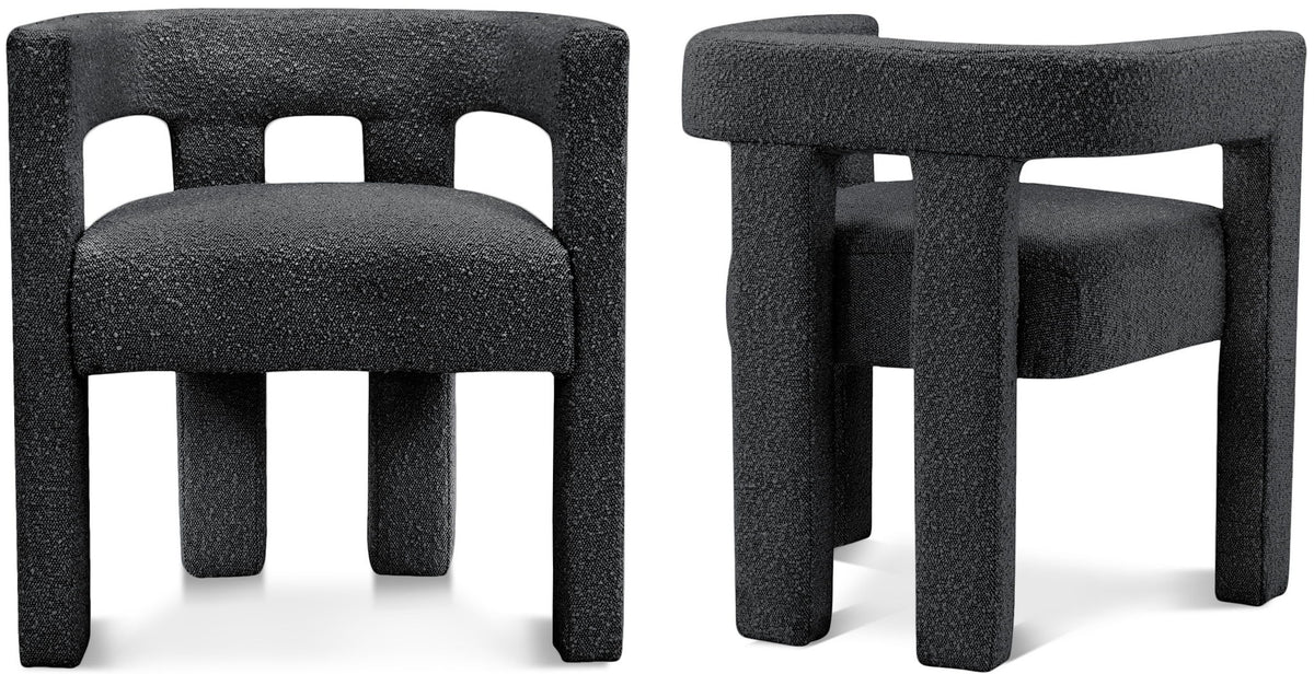 Athena - Boucle Fabric Dining Chair