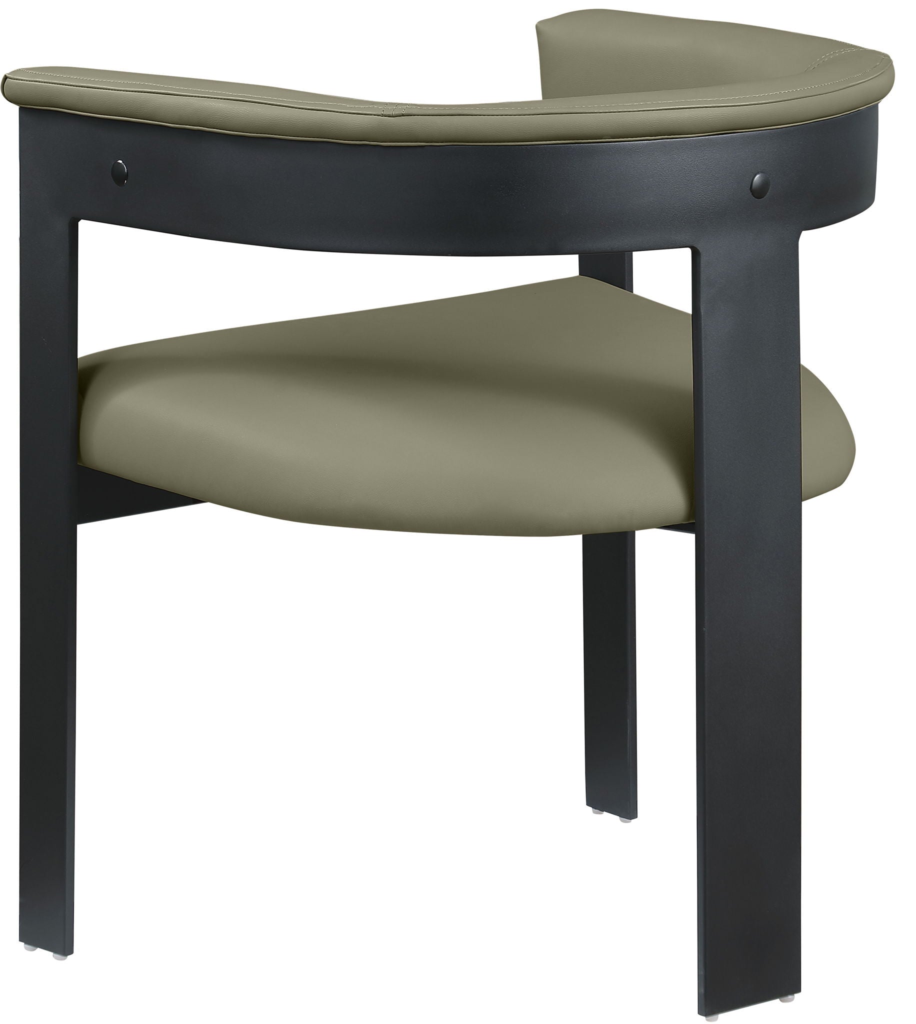 Romeo - Faux Leather Dining Chair With Black Base (Set of 2)