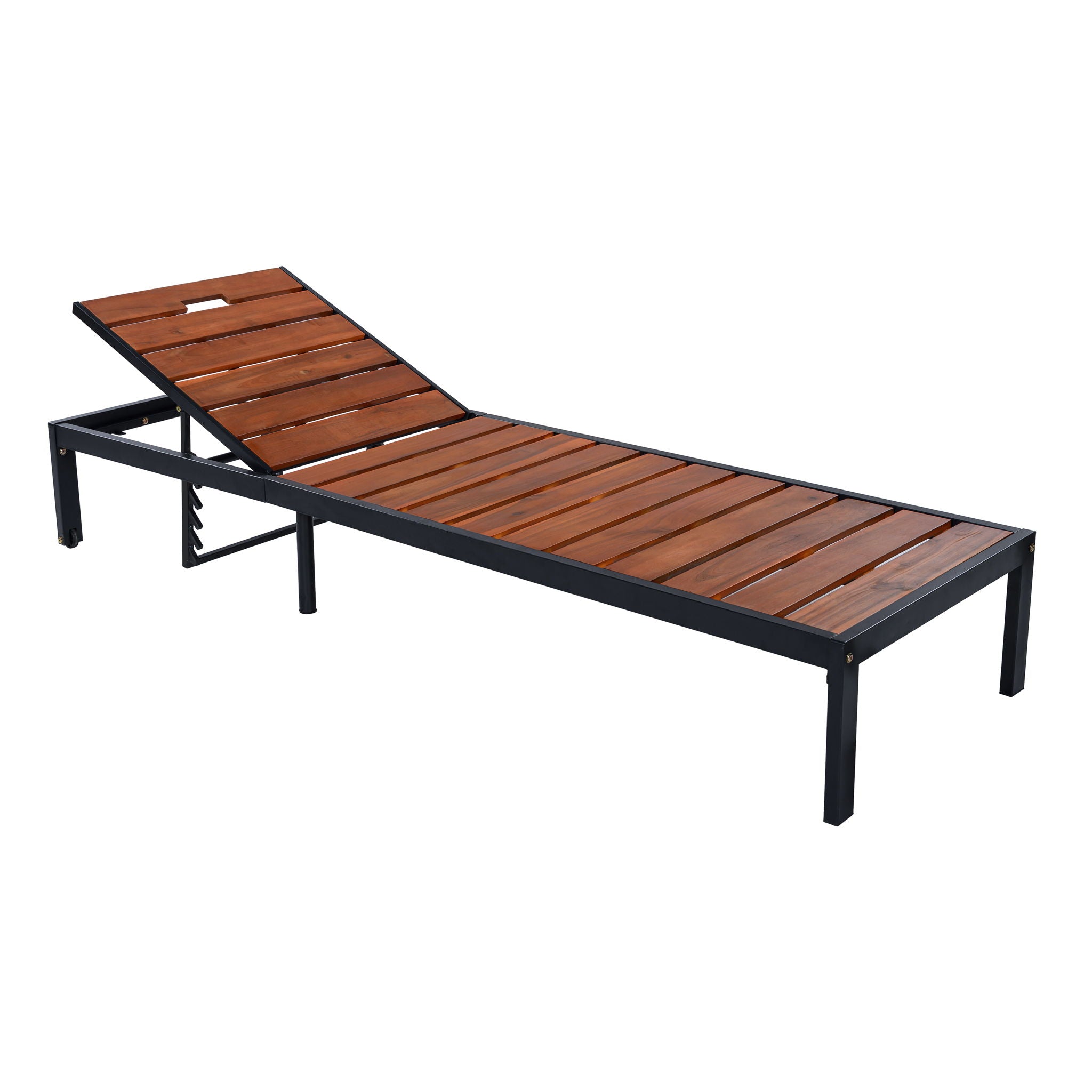 Outdoor Chaise With Adjustable Backrest