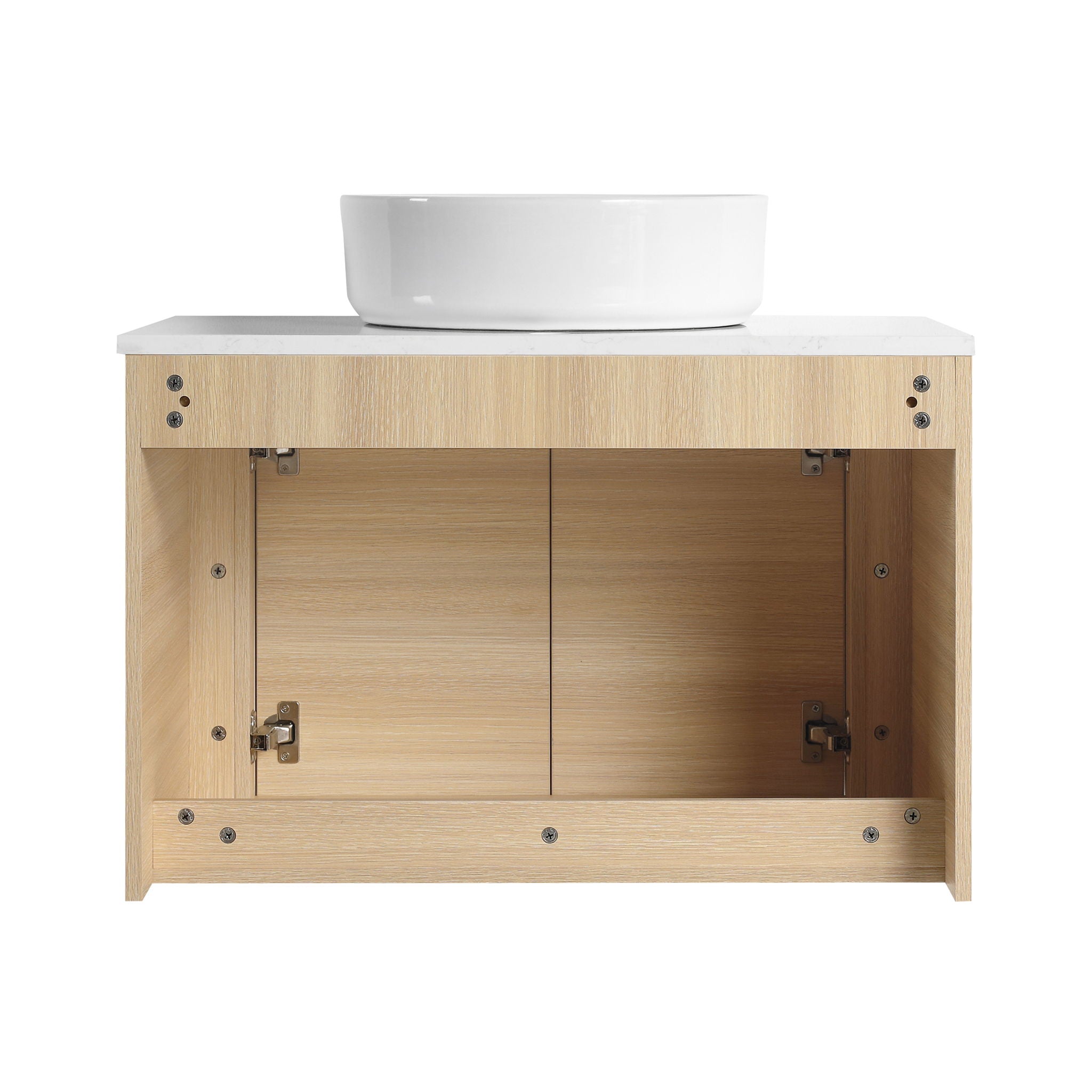 Mounted Bathroom Vanity With Art Sink & 2 Soft Close Doors