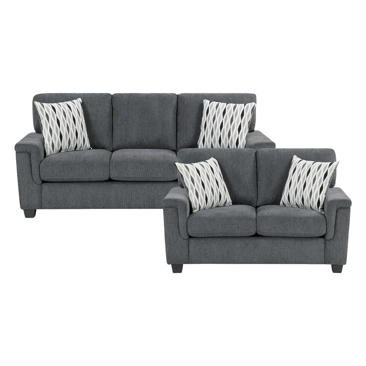 Chelsea - Sofa & Loveseat - Dark Gray