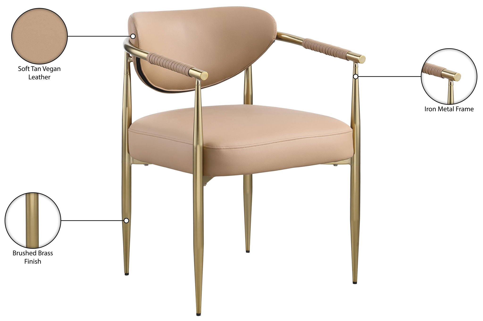 Virella - Faux Leather Upholstered Dining Chair (Set of 2)