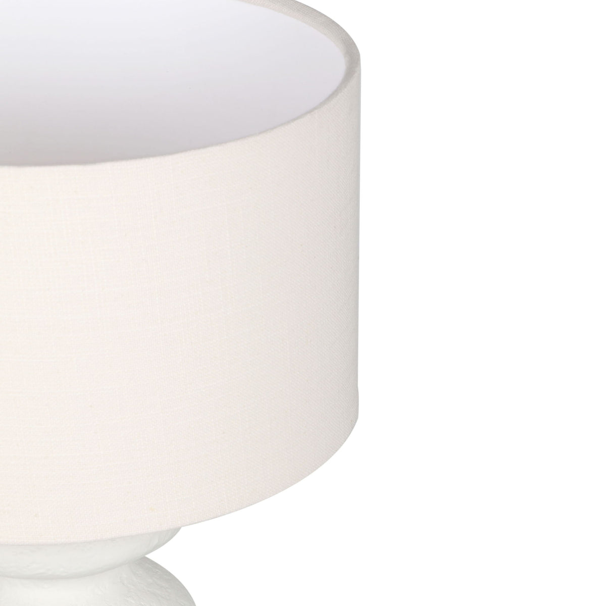 Riviera - Textured Table Lamp - Cream