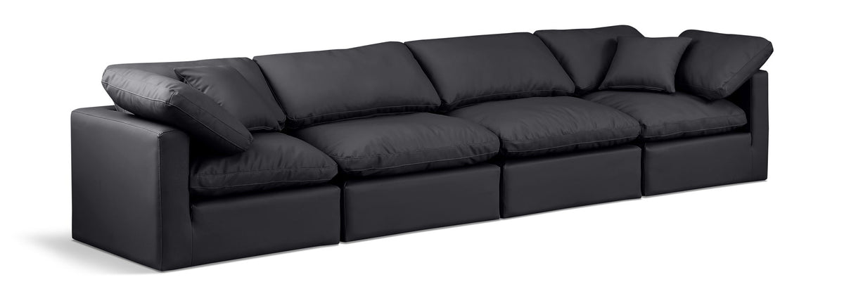Indulge - Faux Leather 4 Seat Modular Sofa