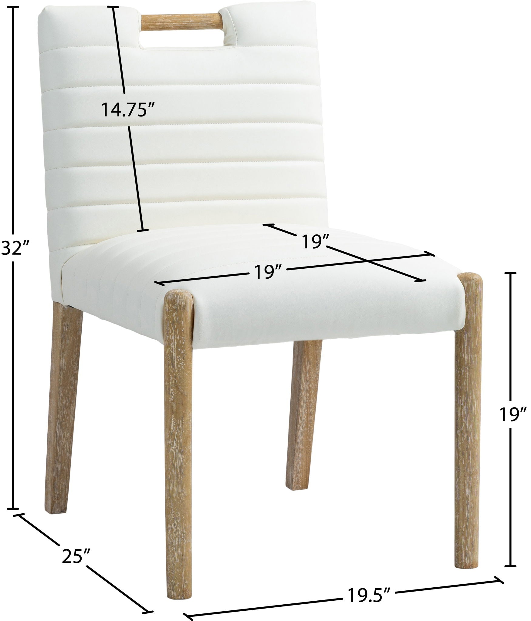 Aimee - Dining Side Chair (Set of 2) - Light Brown Legs