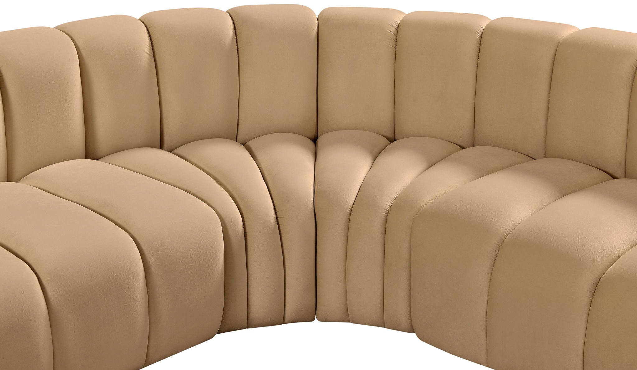 Arc - Velvet 6 Piece Corner Modular Sofa