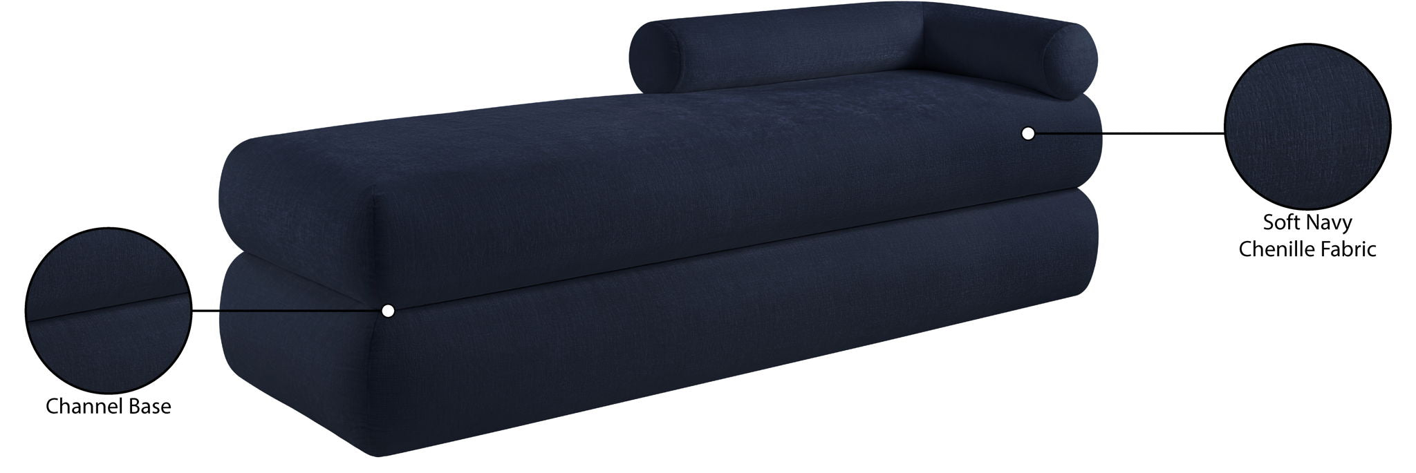 Kennedy - Chenille Bench
