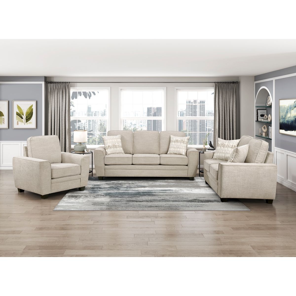 Zander - Loveseat - Taupe