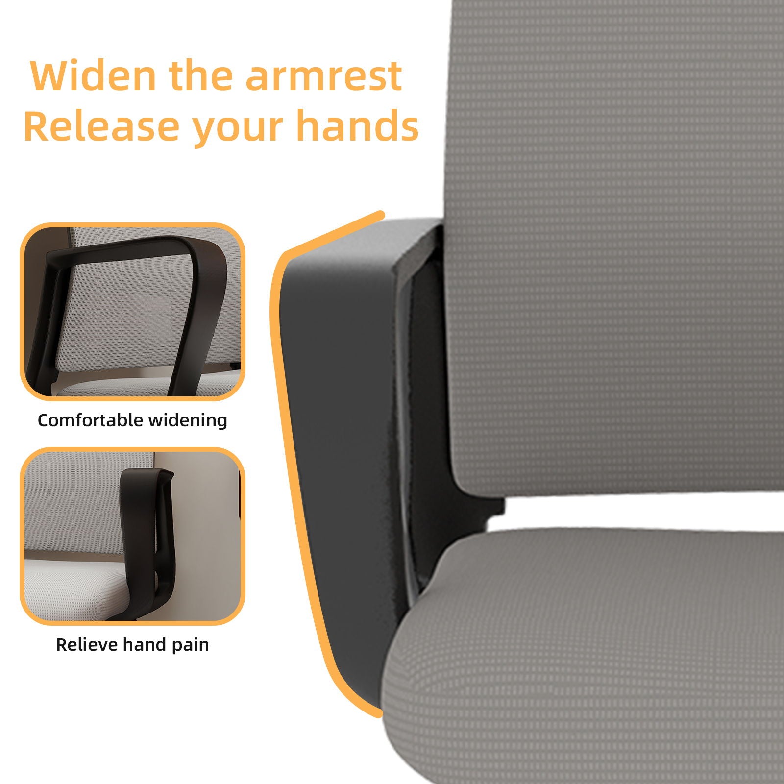 Minimalist Office Chair & Soft Backrest