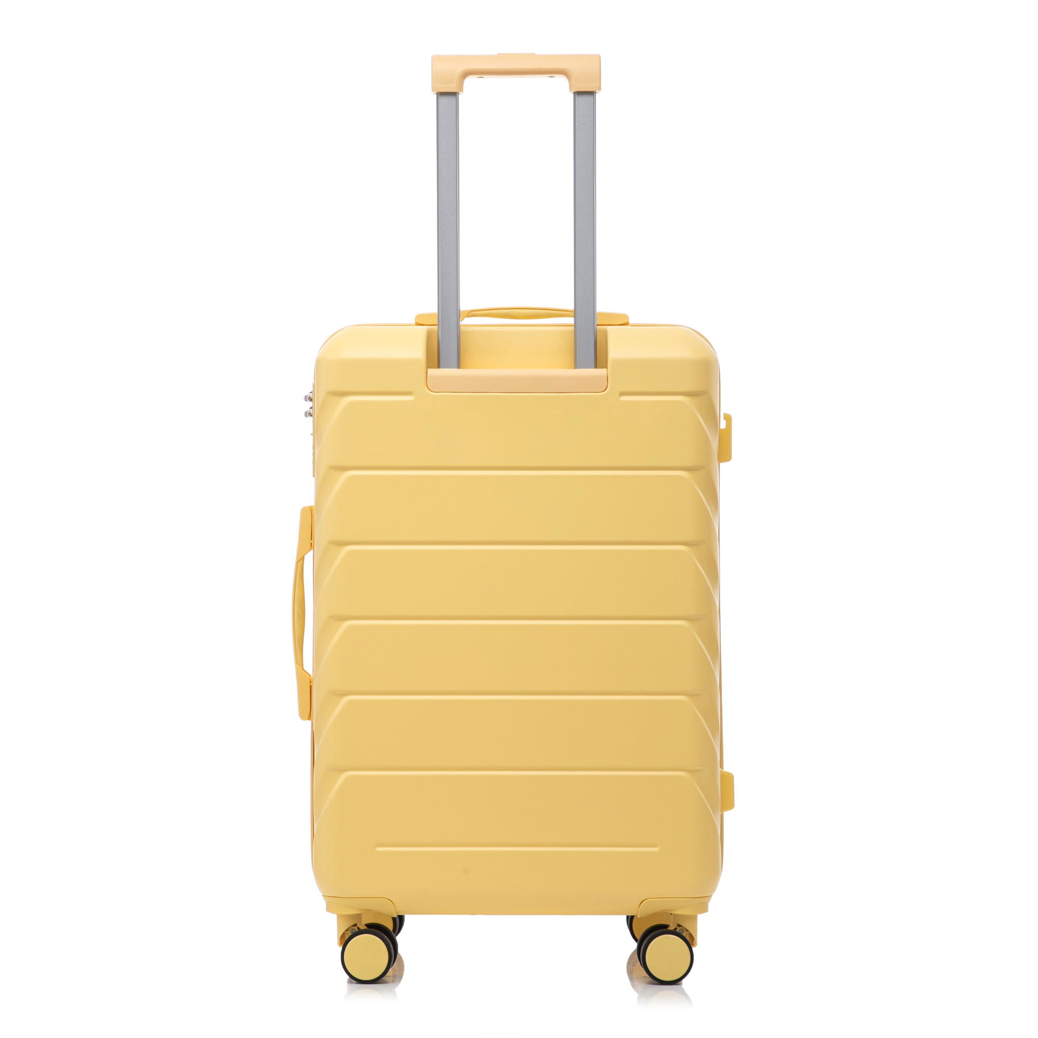 Hard Shell Luggage With Scratch Resistant Surface, 4 Wheels, Combination Lock & Side Hooks