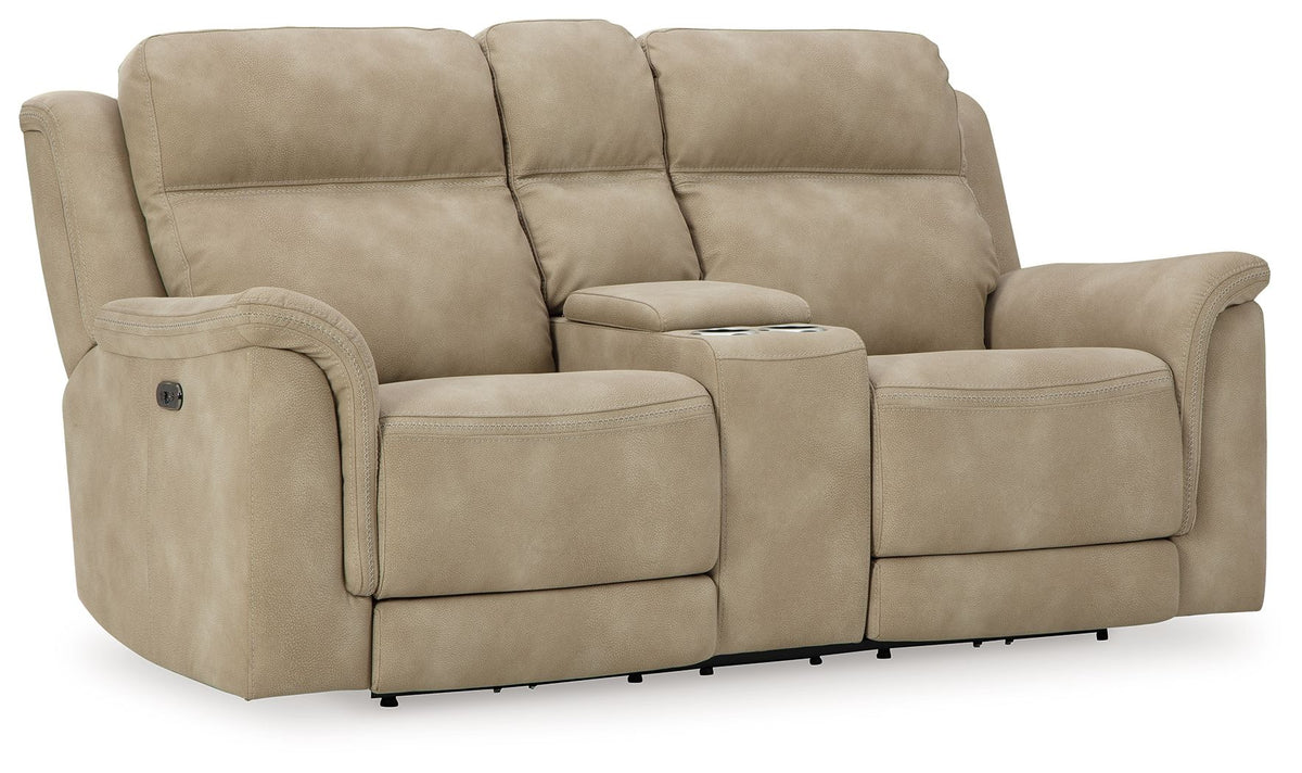 Next-Gen Durapella - Reclining Power Loveseat With Console