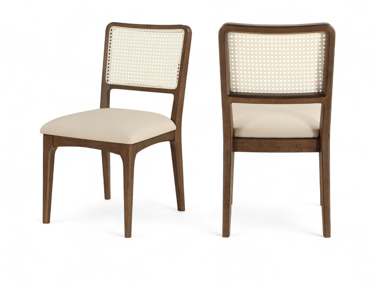 Atrium - Upholstered Seat Dining Chair With Brushed Brown Base (Set of 2)