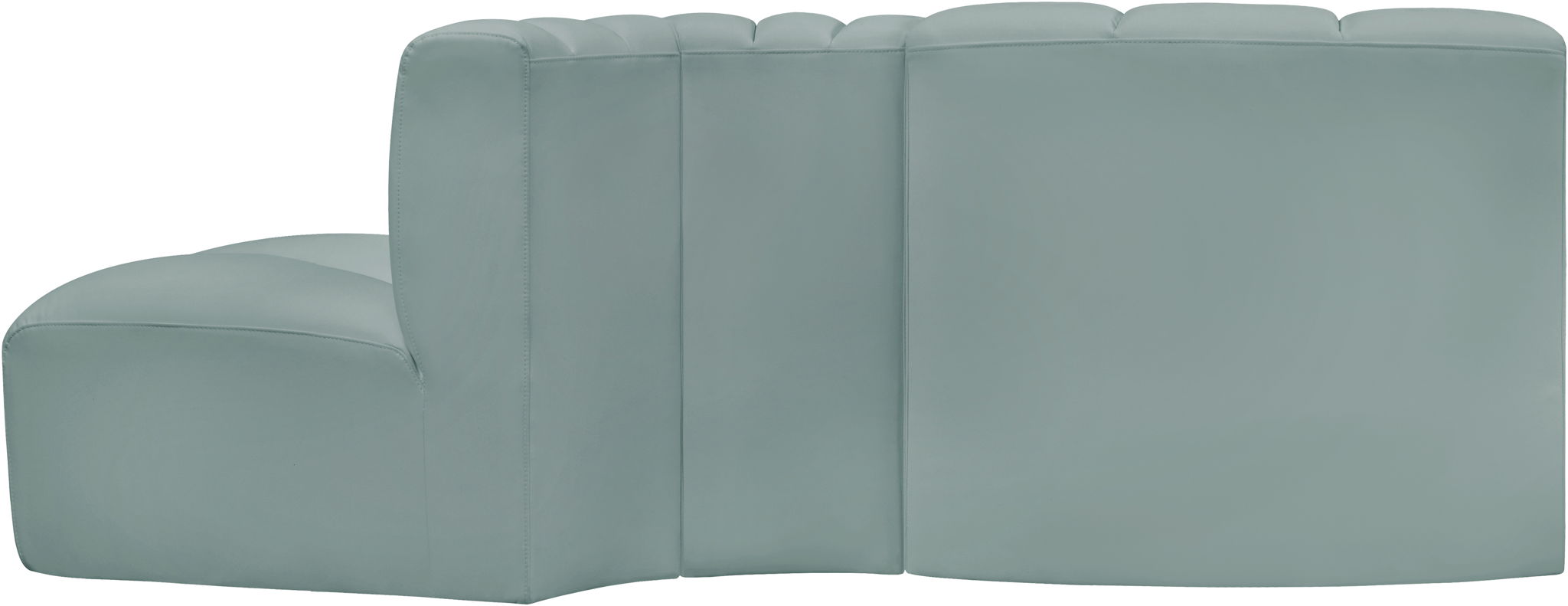 Arc - Faux Leather 3 Piece Modular Sofa