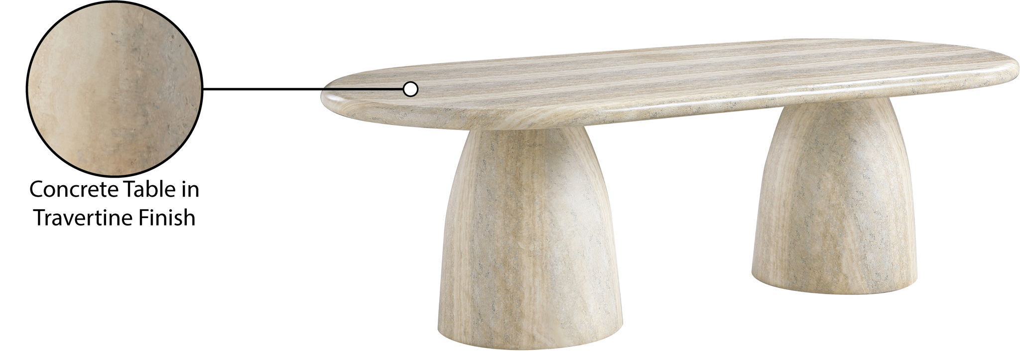 Cosenza - Concrete Dining Table