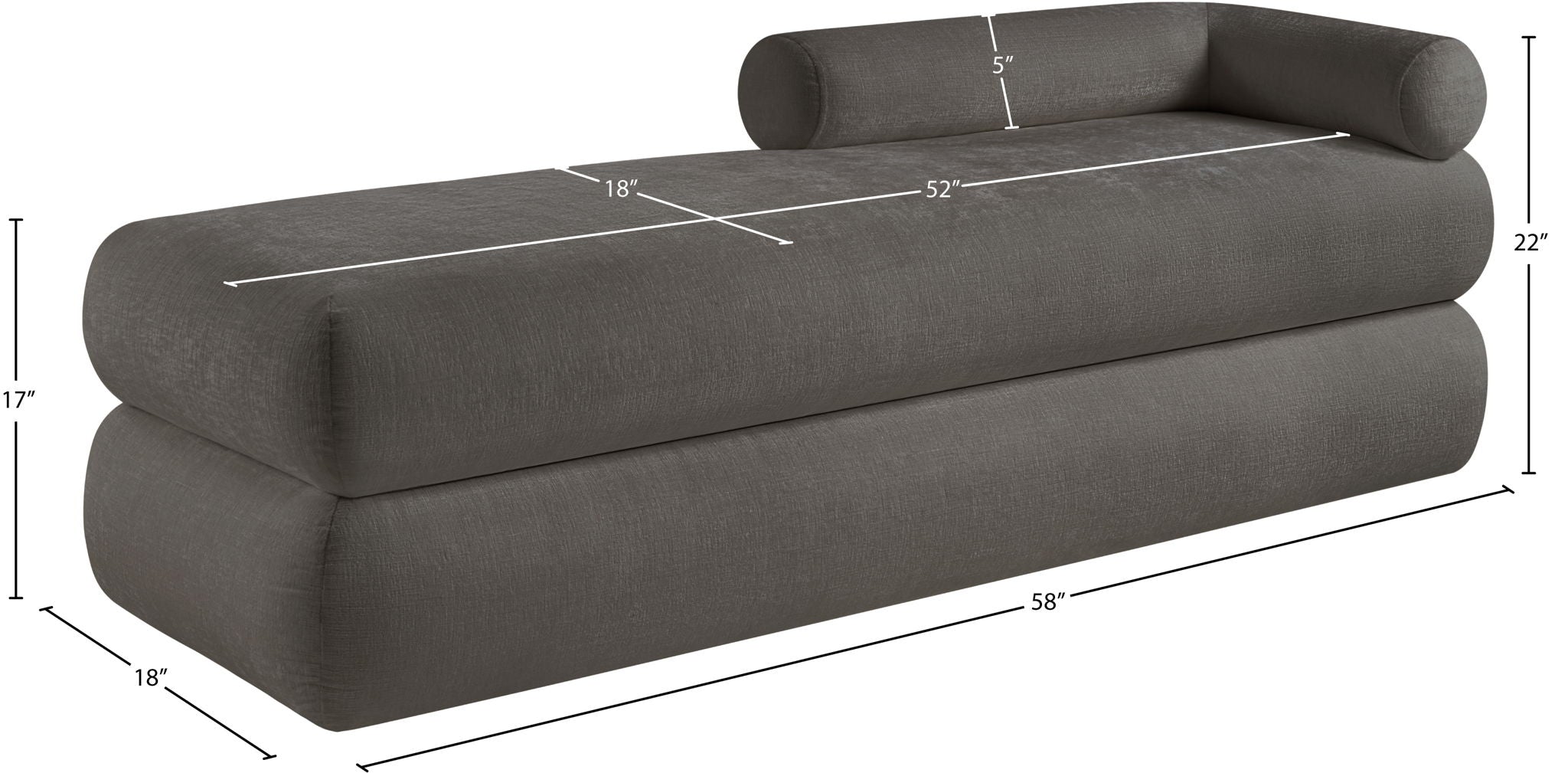 Kennedy - Chenille Bench